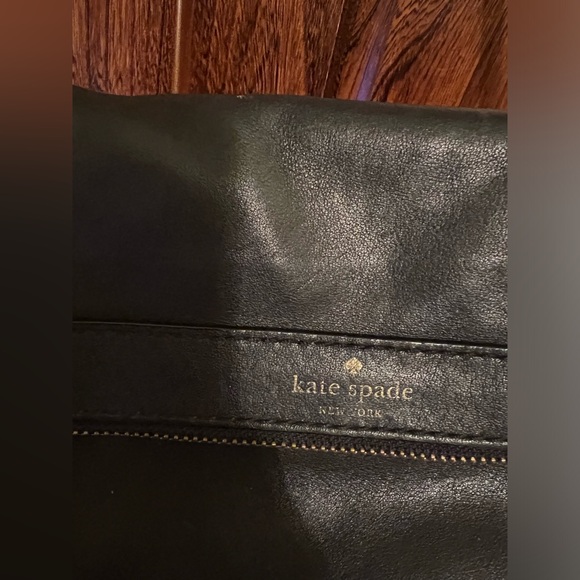 Kate Spade 100% Black Cowhide Leather Crossbody, good condition - Picture 2 of 13